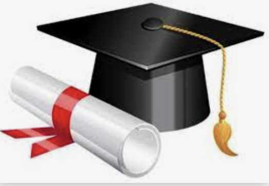 Graduation cap and diploma