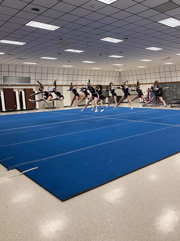 MA Cheerleaders Practice for State Competition!