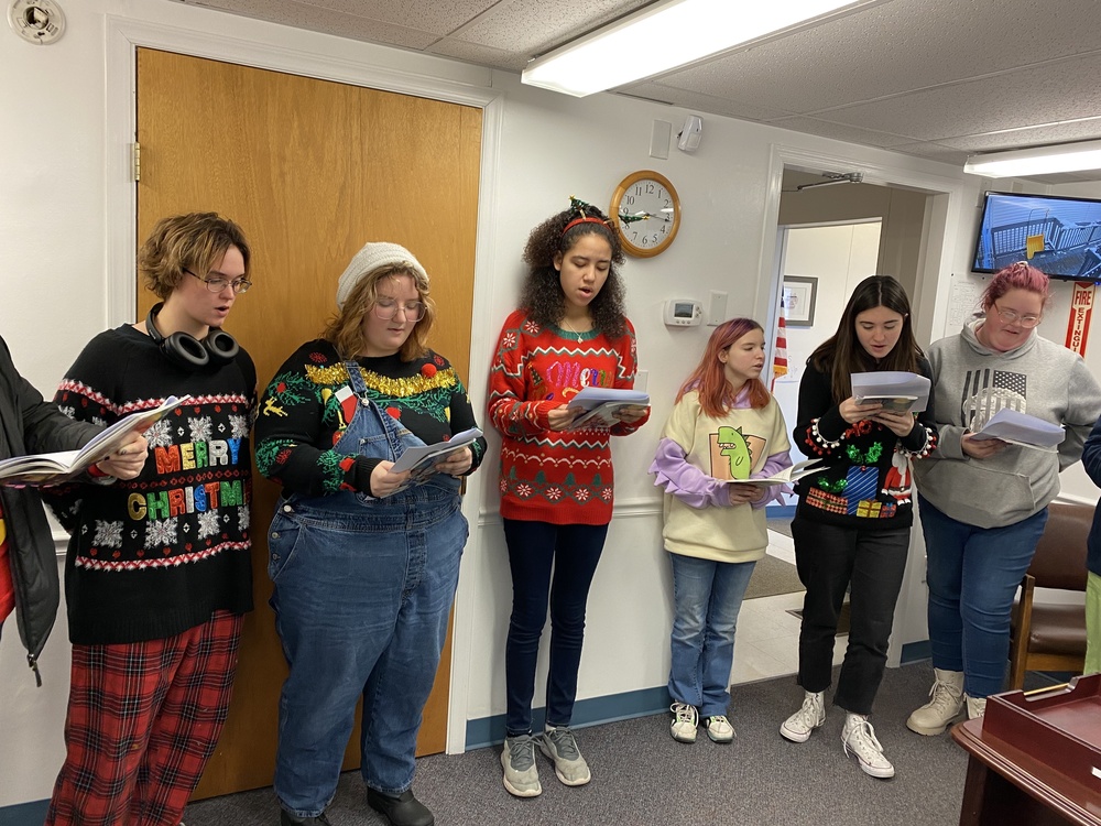 Picture of Students Caroling