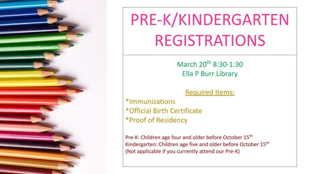 Pre-K/K Registration