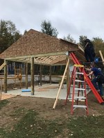 Region III Students Building a Pavilion at Ella P. Burr