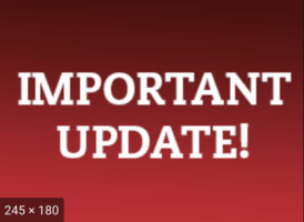 Important Announcement for Next Week