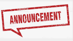 Important Announcement