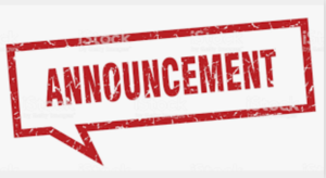 Important Announcement from Supt. Skorapa