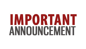 Announcement from Superintendent Skorapa!