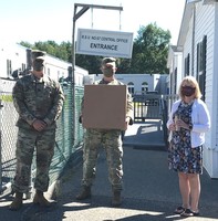 The National Guard Delivered Water Bottles to RSU No. 67