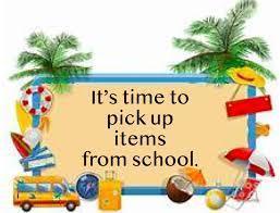 Remote Instruction Material Pick up Times!