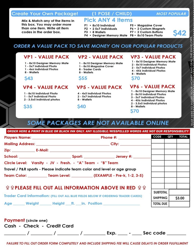 Order Form page 2